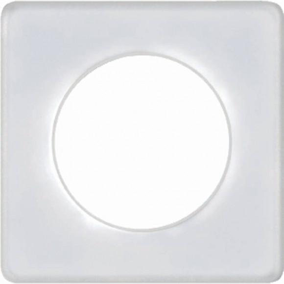 Plaque De Finition 1 Poste Transparent Odace