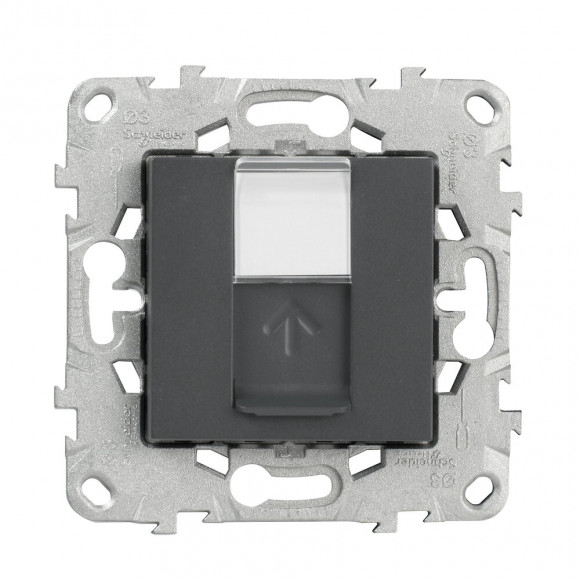 Prise Rj45 Cat 6 Stp Anthracite Unica