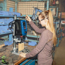 Perceuse À Colonne D'établi Scheppach Dp60 710w (laser Intégré)