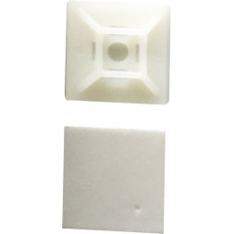 Lot De 100 Embases Adhésives Blanches (3.6b) - Cellpack