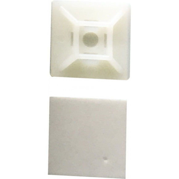 Lot De 100 Embases Adhésives Blanches (3.6b) - Cellpack