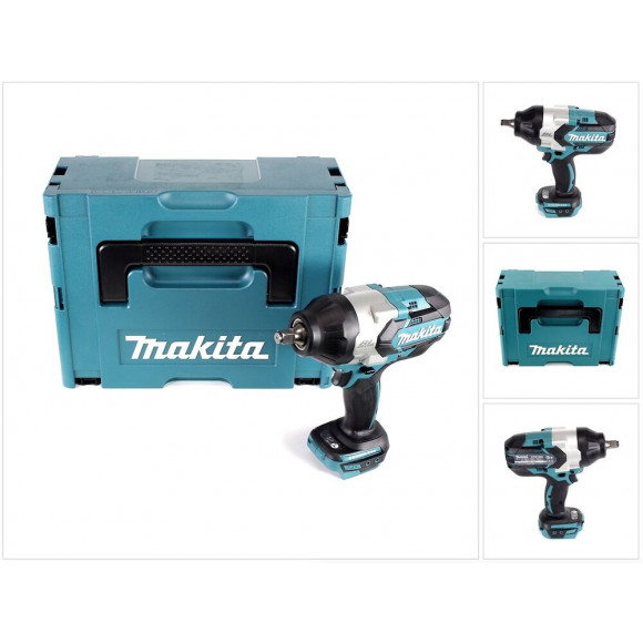 Makita Dtw 1002 Zj  Visseuse À Percussion Sans Fil 18v, 1/2", 1000nm, Sans Balai, Solo + Coffret Makpac - Sans Batterie, Sans 
