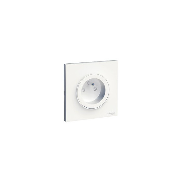 Lot de 5 prises 2 poles + terre alu Odace