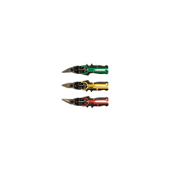 Set De 3 Ciseaux À Tôle Ergo Dewalt Dwht14676-0
