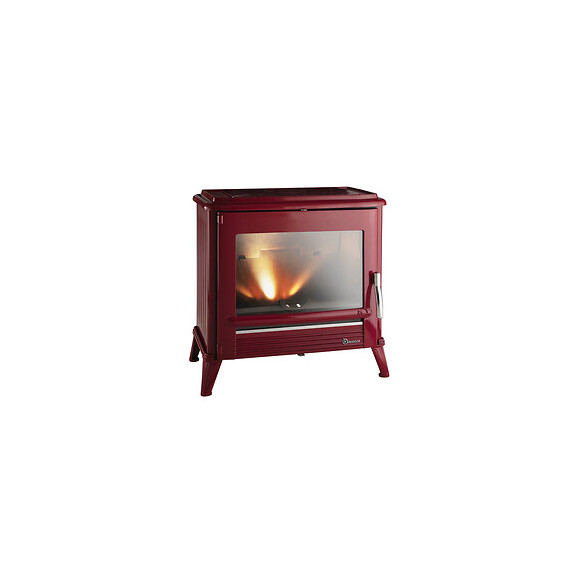 Poêle à bois Modena rouge 100% fonte