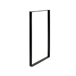Pied Pour Meubles, Tables Et Bars Rectangle Rei À Visser Acier Mat Noir