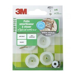 Lot De 4 Patins En Plastique 3m