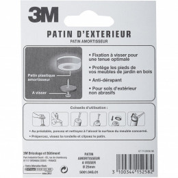 Lot De 4 Patins En Plastique 3m