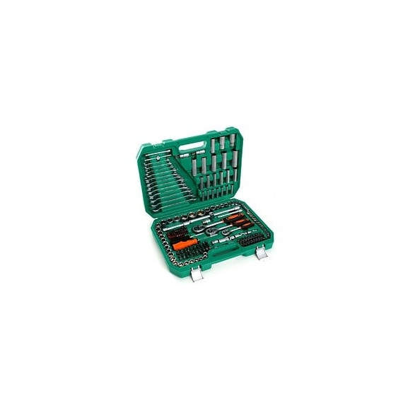 Dcraft - Set De Clés - 216 Pièces - Ensemble D'outils D'atelier Organisé Dans Une Mallette - Vert