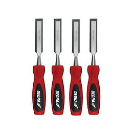 Dtools - Jeu De Fermoirs - 4 Pièces - Largeur 6-25mm - Crv - Ciseau De Menuisier - Orange