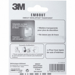 Lot De 4 Embouts En Plastique 3m