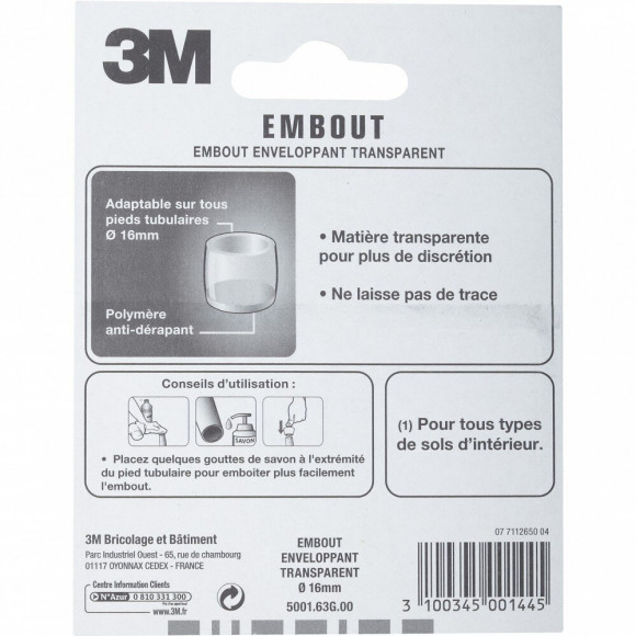 Lot De 4 Embouts En Plastique 3m