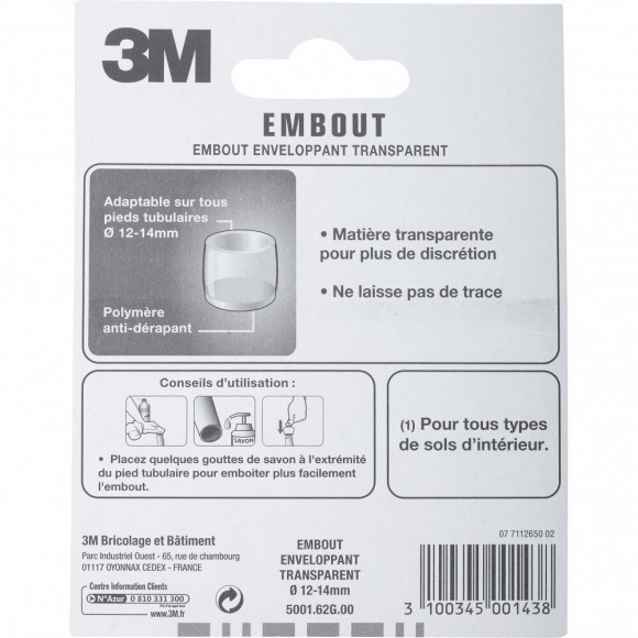 Lot De 4 Embouts En Plastique 3m