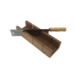 Scie à dos + boîte de coupe