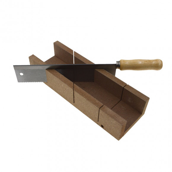 Scie à dos + boîte de coupe