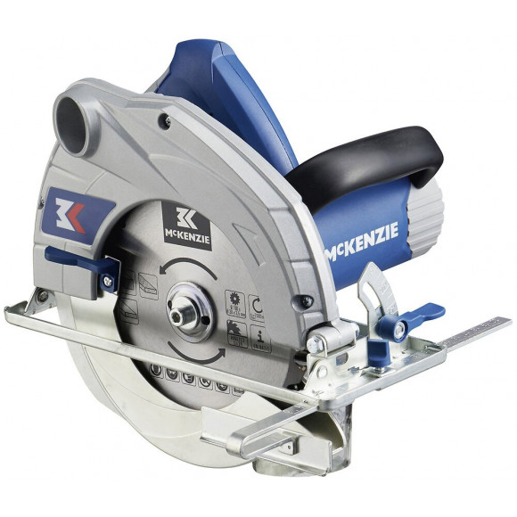Scie circulaire 1400 W bleu et gris