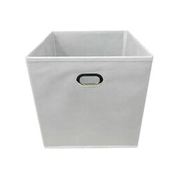 Modulostorage Tiroir De Rangement - Tissu - Poignee Metal - 27x27x28 Cm - Blanc