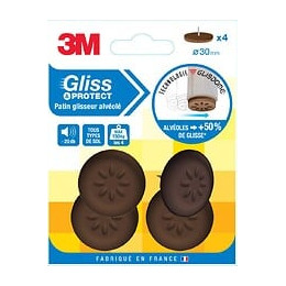 Lot De 4 Patins En Plastique 3m