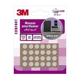 Lot De 24 Amortisseurs En Caoutchouc 3m