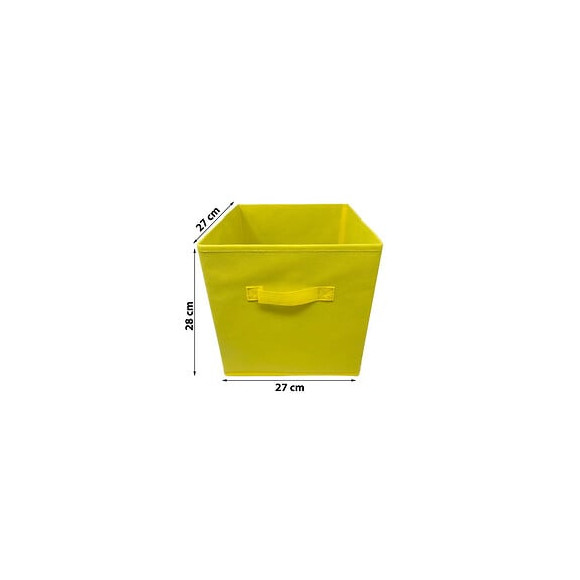 Modulostorage Tiroir De Rangement - Tissu - 27x27x28 Cm - Jaune