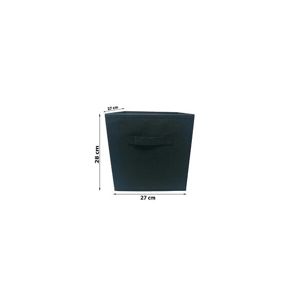 Modulostorage Tiroir De Rangement - Tissu - 27x27x28 Cm - Noir