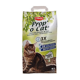 Litière pour chat TYROL PROP'O'CAT sac 10L