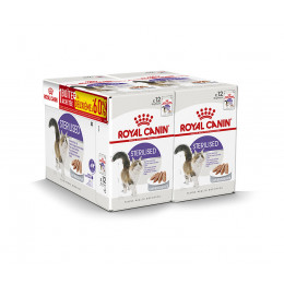 Aliment chat STERILISED MOUSSE 12x85g 1+1 A-60%