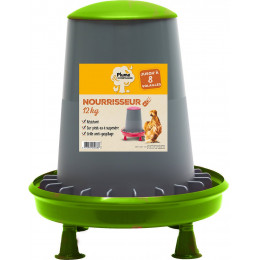 NOURRISSEUR PLASTIQUE PIED 12KG