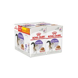 Aliment chat STERILISED SAUCE 12X85G 1+1 A-60%