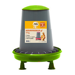 NOURRISSEUR PLASTIQUE PIED 12KG