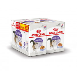 Aliment chat STERILISED GELEE 12x85g 1+1 A-60%