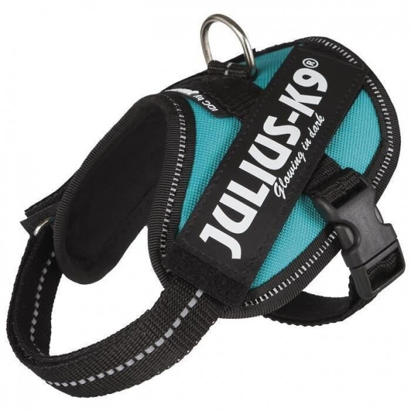 Julius-k9 Harnais Power Idc - Baby 2 - Xs-s : 33-45 Cm-18 Mm - Petrole - Pour Chien