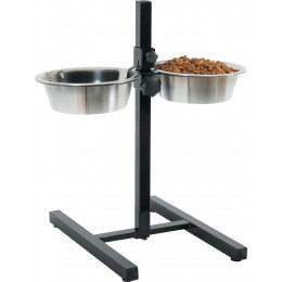 Support réglable avec 2 bols de 1.5L pour chien