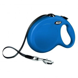 Kerbl Laisse-sangle Flexi Newclassic L - Longueur : 8 M - Poids Max : 50 Kg - Bleu - Pour Chien