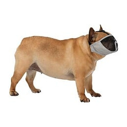 Trixie Museliere Pour Races A Museau Court En Polyester - S : 20 Cm - Gris - Pour Chien