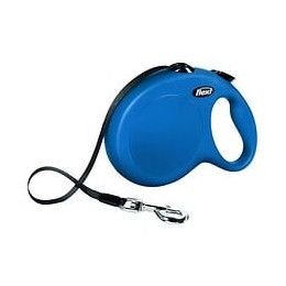 Kerbl Laisse-sangle Flexi Newclassic L - Longueur : 8 M - Poids Max : 50 Kg - Bleu - Pour Chien
