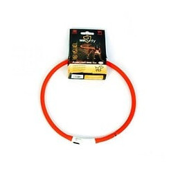 Duvo Anneau Lumineux Seecurity Flash Light Ring Usb Silicone - 70 Cm - Rouge - Pour Chien