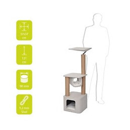 Ebi Griffoir Okinawa - 37 X 37 X 121 Cm - Blanc