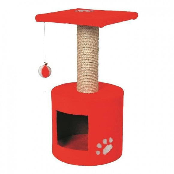 Vadigran Grimpoir Bongo - 30x30x59cm - Rouge - Pour Chat