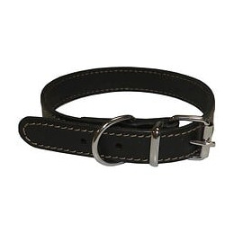 Yago Collier En Cuir Souple Et Reglable Pour Petit Chien, Taille S 26-32 Cm, Coloris Noir