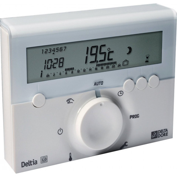 Thermostat d'ambiance électronique programmable hebdomadaire DELTIA 8.