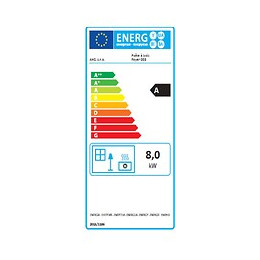 Poêle à bois 8kW Orio.01 rond noir chauffage central