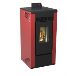 Poêle à granulés 6.70 kW TBH 567 rouge et noir