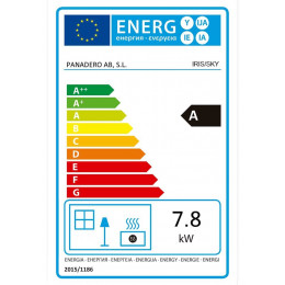 Poêle à bois Sky 7.8kW, 100m2