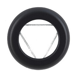 Rosace émaillé noir mat diamètre 80mm