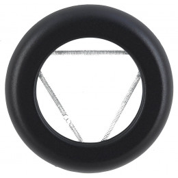 Rosace émaillé noir mat diamètre 80mm