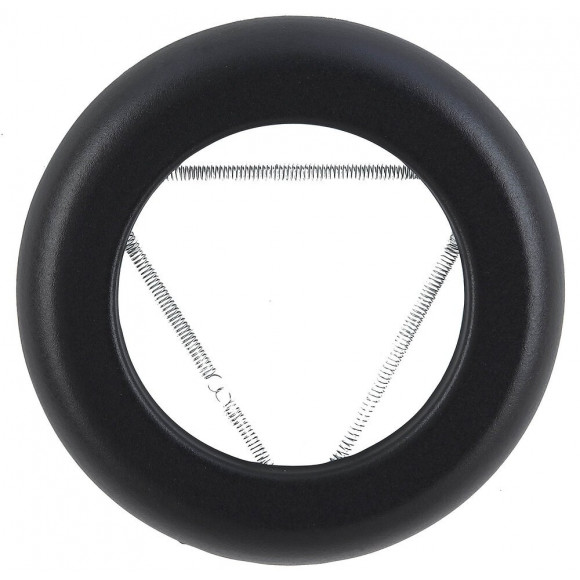 Rosace émaillé noir mat diamètre 80mm