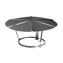 Chapeau inox réglable