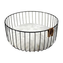 Europet Bernina Panier Caviar En Metal Rond Duvo+ - Noir - Pour Chat