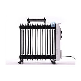 Radiateur Bain D'huile 2800w Avec Corde À Linge Et Réservoir D'humidification